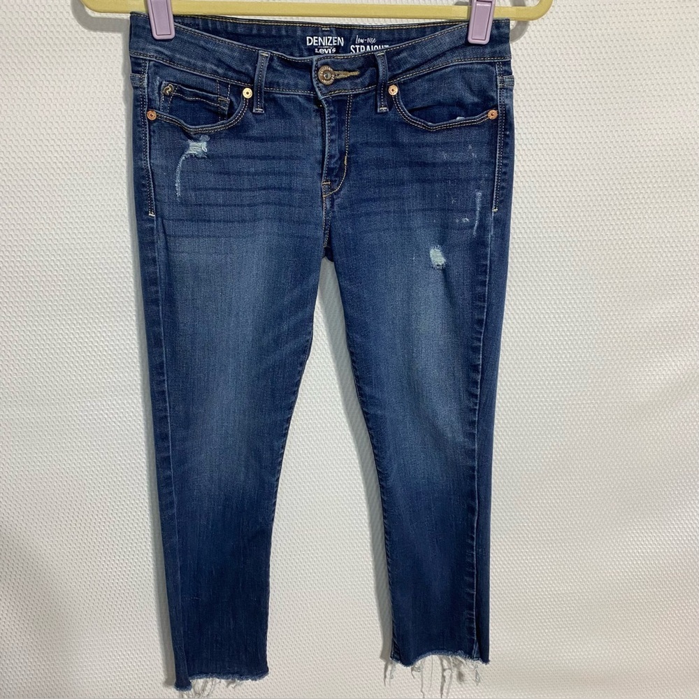Denizen from Levi's Women's Low-Rise Blue Jeans Straight Size 3/26